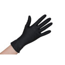 Latex Handschuhe schwarz ungepudert Größe L -...